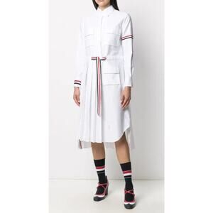 Thom Browne 2-in-1 Norfolk Pleated Shirtdress size 38 - XS/2